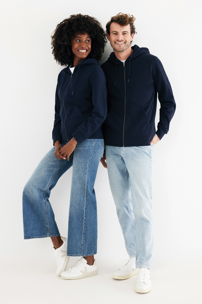 IQONIQ Abisko Zip-Kapuzenpullover aus recycelter Baumwolle