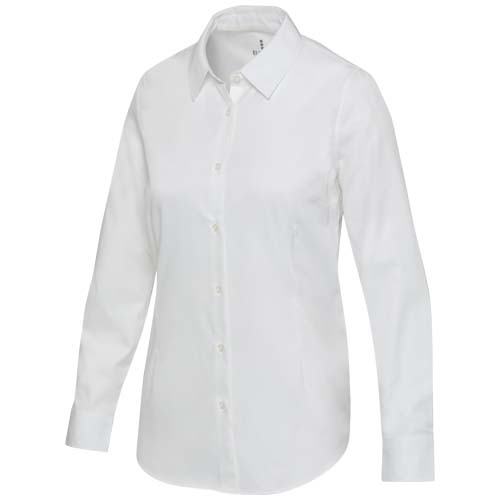 Citrine 185 g/m² Twill Bluse - weiss / XS