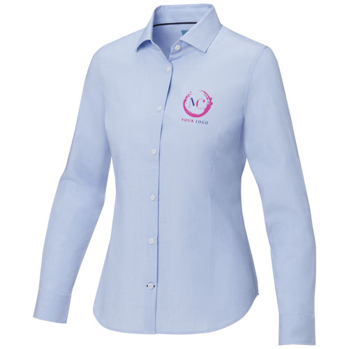 Cuprite Langarm Shirt aus Bio-Baumwolle für Damen - hellblau / XS
