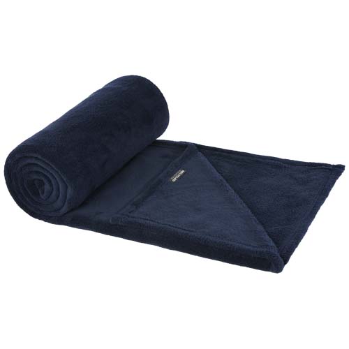 Lily GRS zertifizierte, RPET Decke aus Coral Fleece - dunkelblau