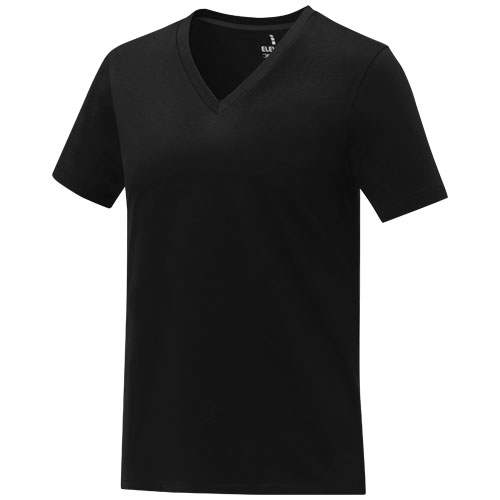 Somoto T-Shirt mit V-Ausschnitt für Damen - schwarz / S