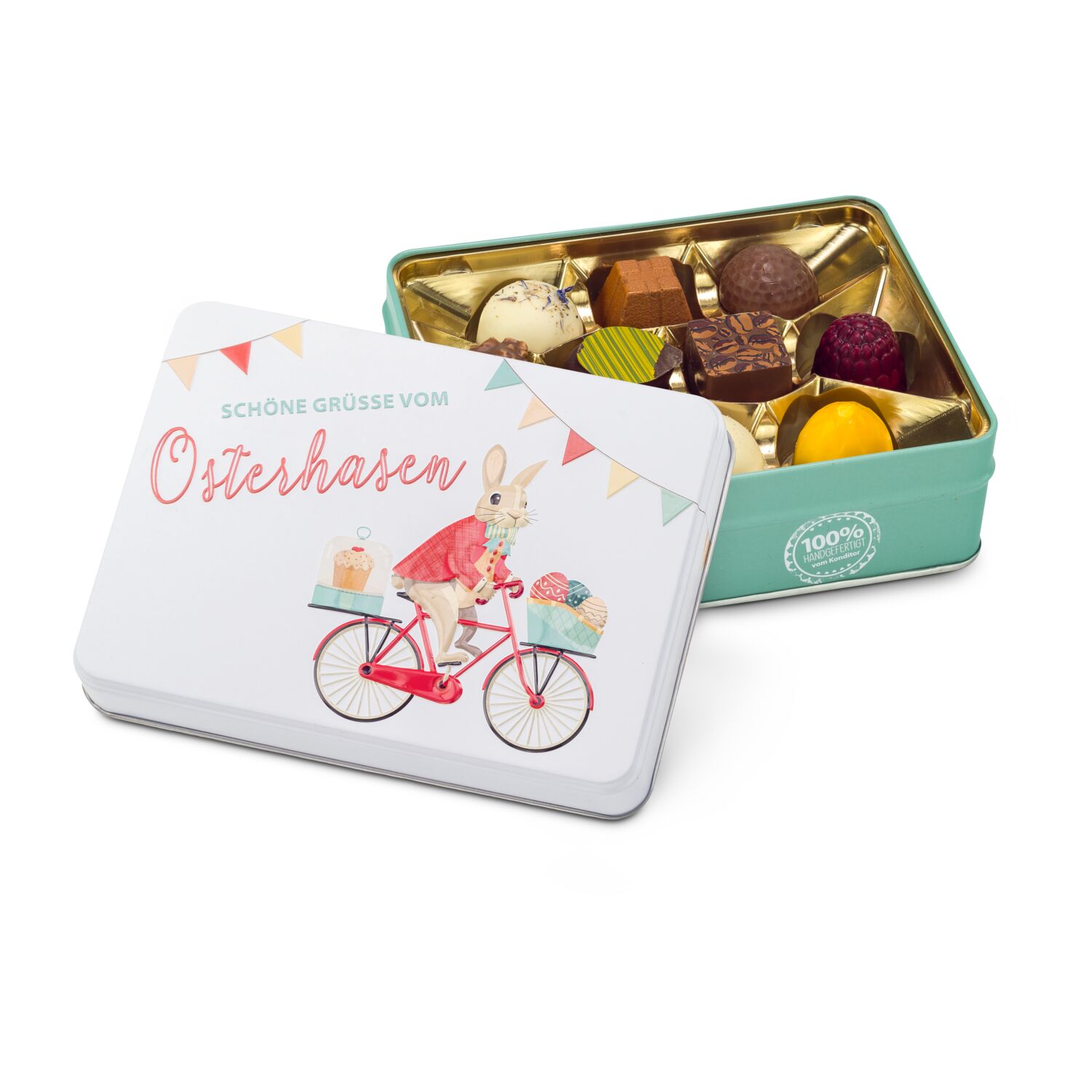 Geschenkartikel / Präsentartikel: Hasenvater - Pralinen 125 g