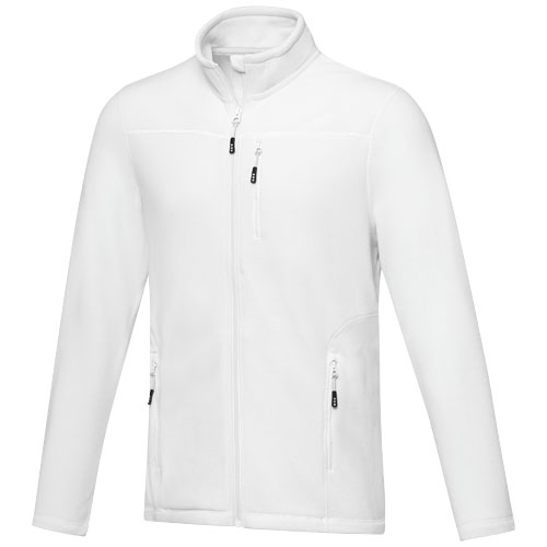 Amber GRS recycelte Fleecejacke für Herren - weiss / XS