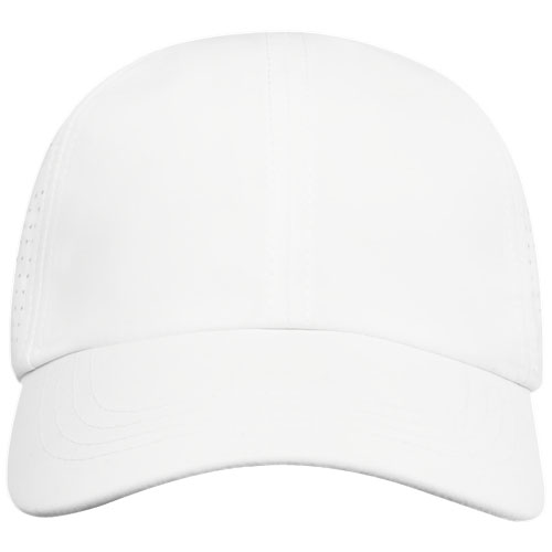 Mica 110 g/m² GRS recycelte Cool Fit Kappe mit sechs Segmenten - weiss