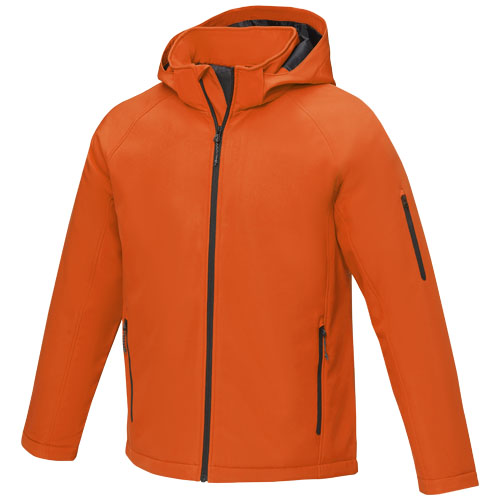 Notus wattierte Softshell Herrenjacke - orange / M