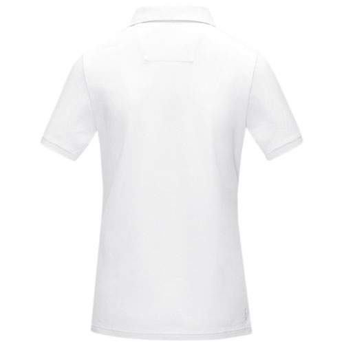 Graphite Poloshirt aus Bio-Baumwolle für Damen - weiss / S