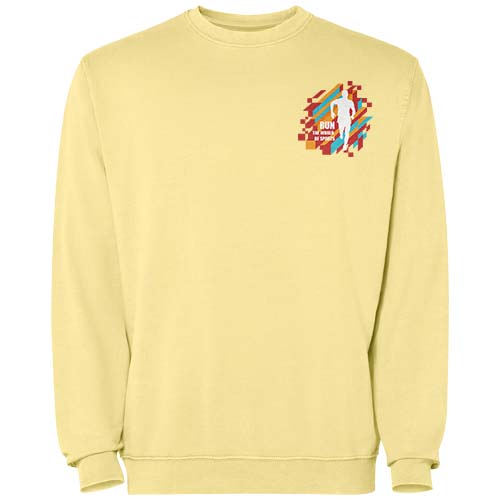 Jaya 250 g/m² Pullover mit Rundhalsausschnitt Unisex - gelb / XS