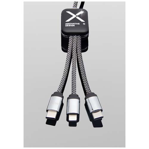 SCX.design C33 60W Typ C Ladekabel mit doppeltem Leuchtlogo