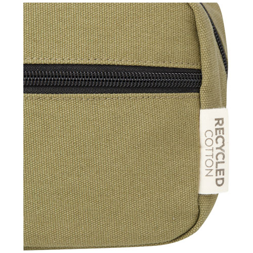 Joey Kosmetiktasche aus GRS recyceltem Canvas 3,5 L - olive