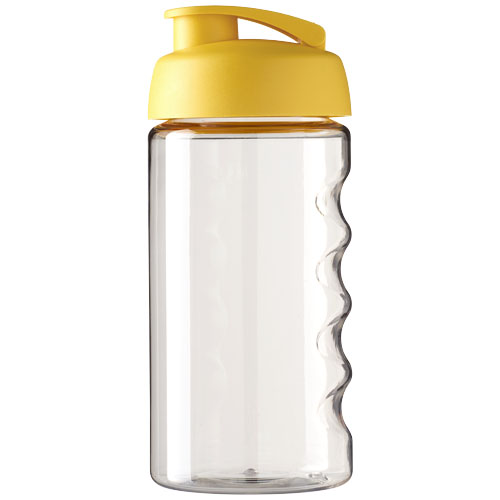H2O Active® Bop 500 ml Sportflasche mit Klappdeckel - transparent / gelb
