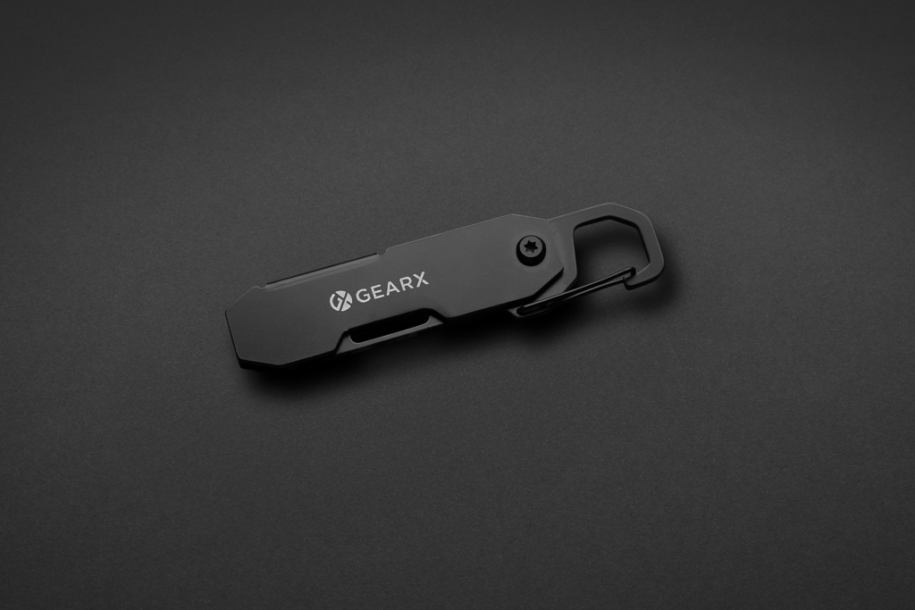 Gear X faltbares EDC-Werkzeug mit Kartonmesser & Karabiner
