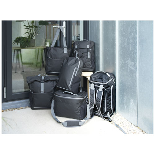 Aqua wasserabweisende Reisetasche aus GRS Recyclingmaterial 35 L