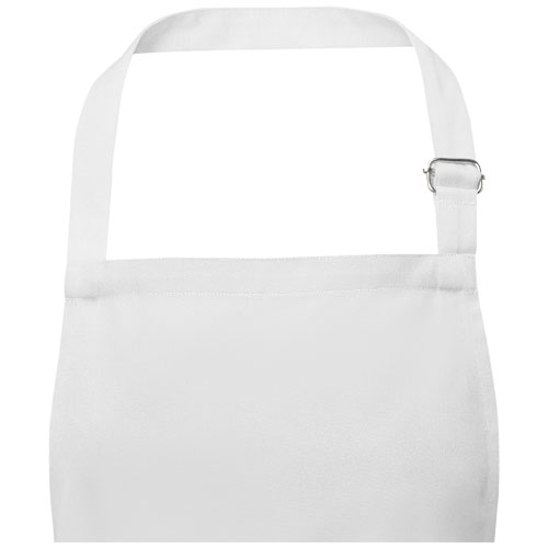 Andrea 240 g/m² Schürze mit verstellbarem Nackenband - weiss