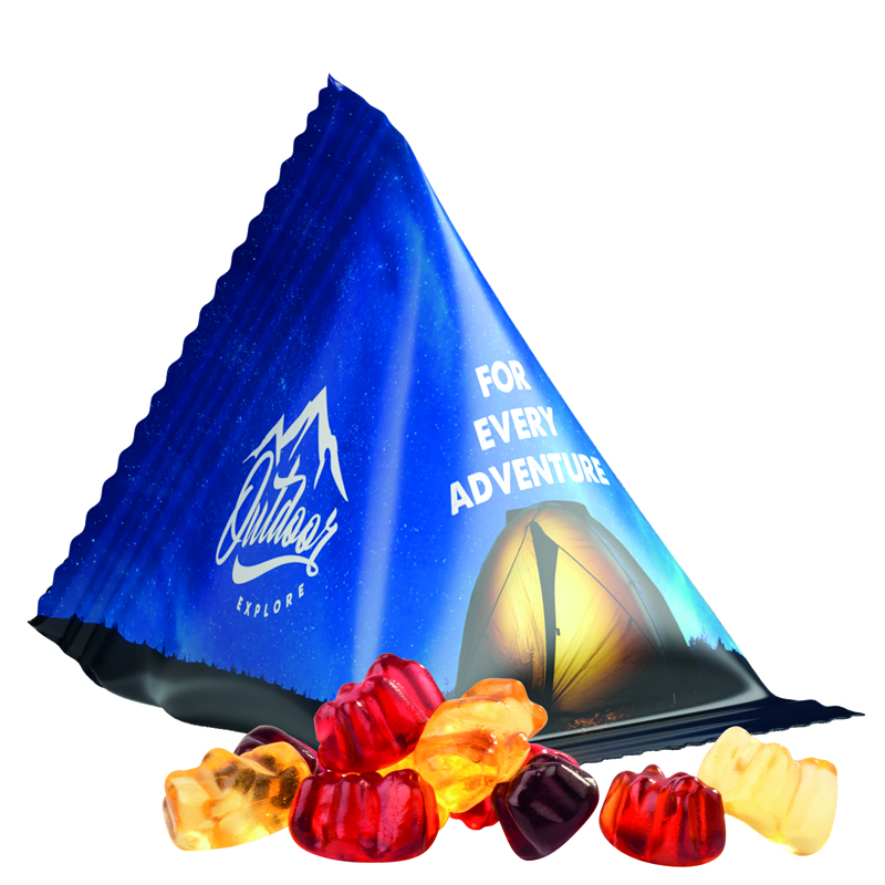 Tetraeder 15 g Trolli 30 % Fruchtsaft Bärchen