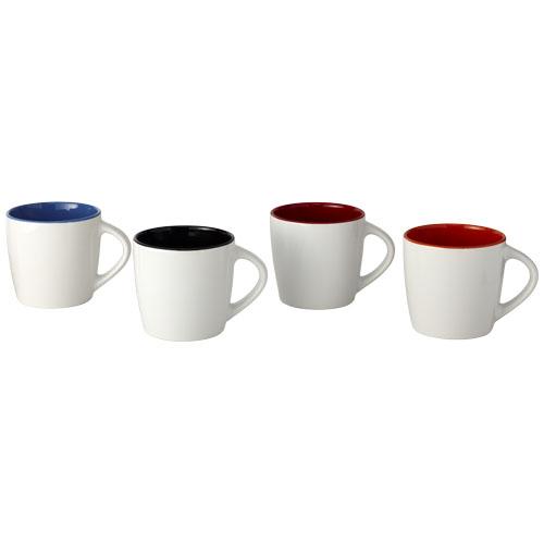 Aztec 340 ml Keramiktasse - weiss / schwarz