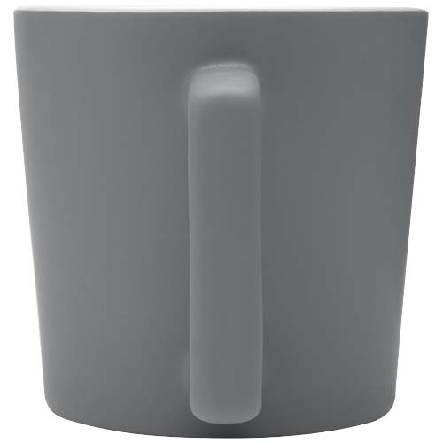Cali 370 ml Keramiktasse mit matter Oberfläche - weiss / grau matt