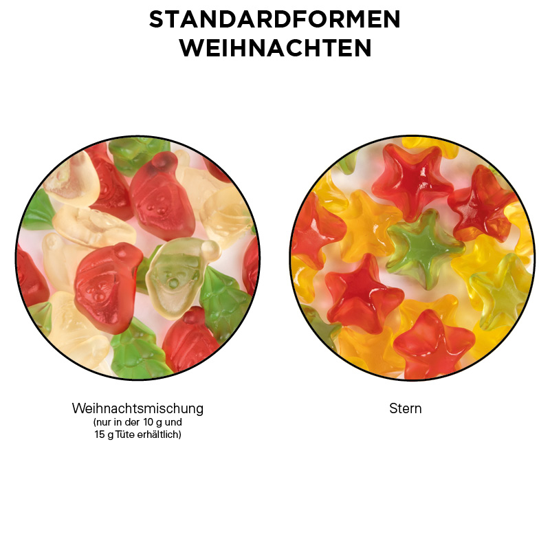 Minitüte 10 g Trolli Fruchtgummi Weihnachtsmischung