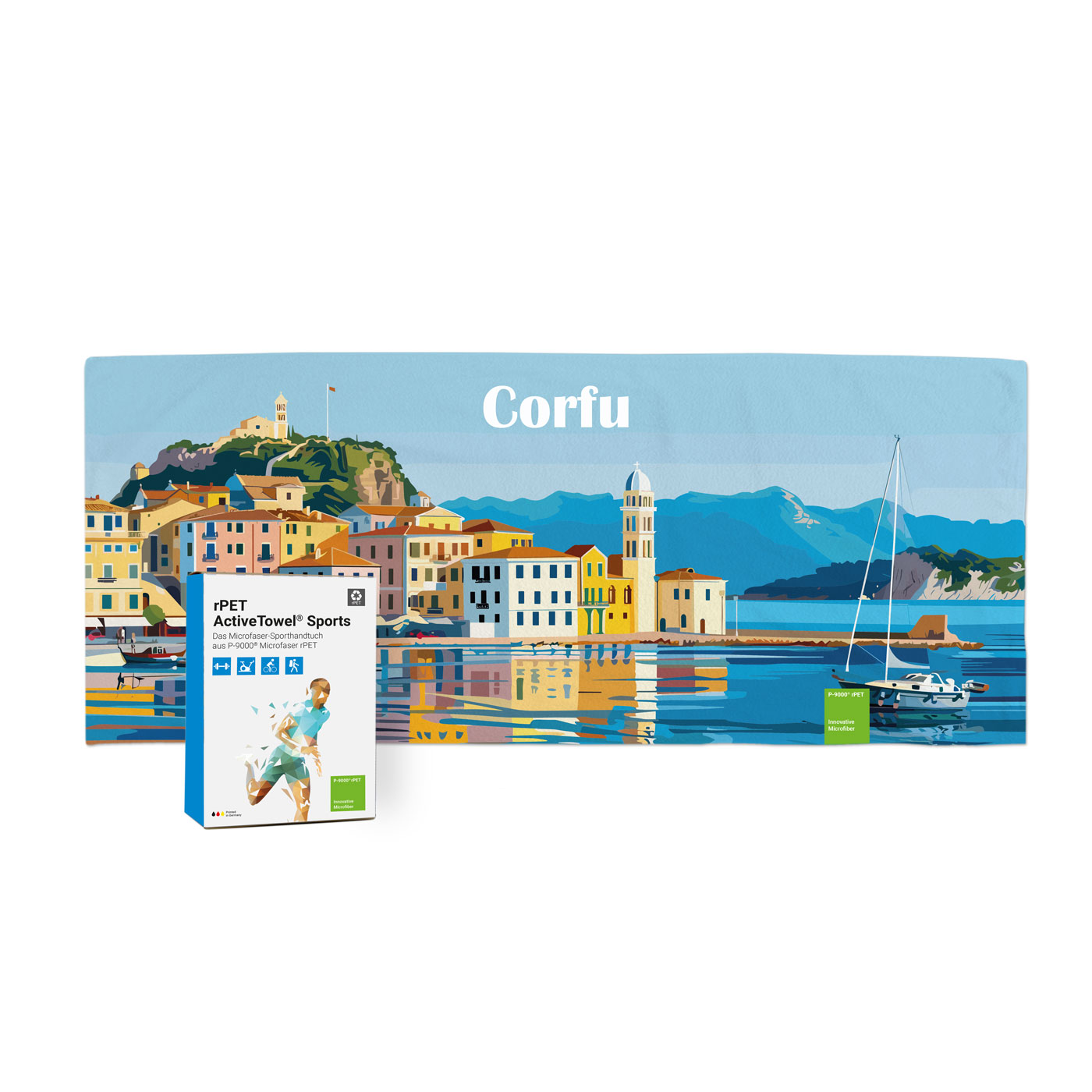 rPET ActiveTowel® Sports 100x40 cm, All-Inklusive-Paket