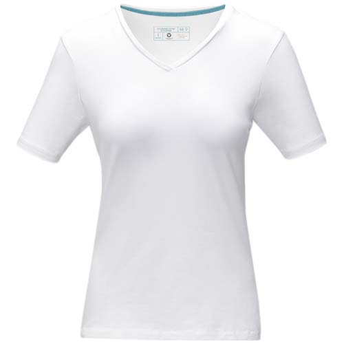 Kawartha T-Shirt für Damen mit V-Ausschnitt - weiss / XS