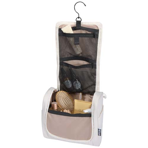 Puffer GRS recycelte aufhängbare Kulturtasche 8L - sandstone