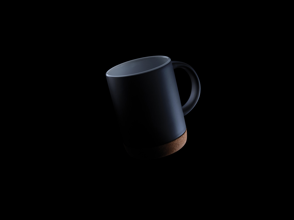 Keramikbecher mit Korkboden, 280ml
