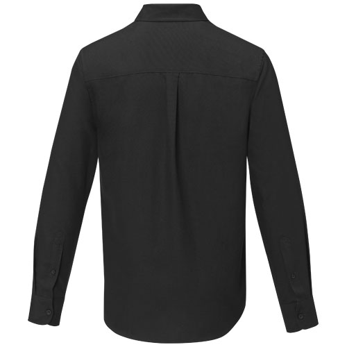 Pollux 130 g/m² Herrenhemd mit langen Ärmeln - schwarz / S