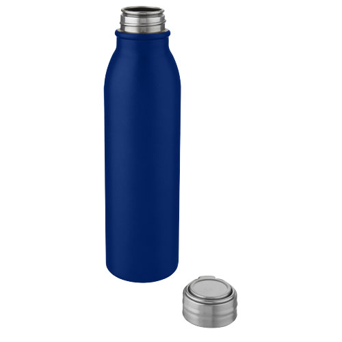 Harper 700 ml Sportflasche aus Edelstahl mit Metallschlaufe - mittelblau