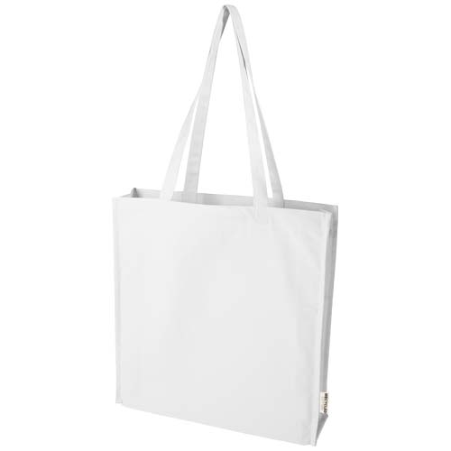 Florida 270 g/m² Tragetasche mit Seitenfalten 14L - weiss