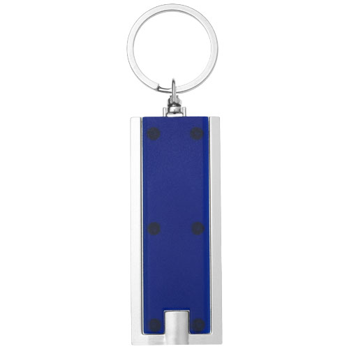 Castor LED-Schlüssellicht - blau / silber