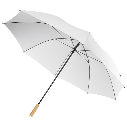 Romee 30'' windbeständiger Golfschirm aus recyceltem PET - weiss