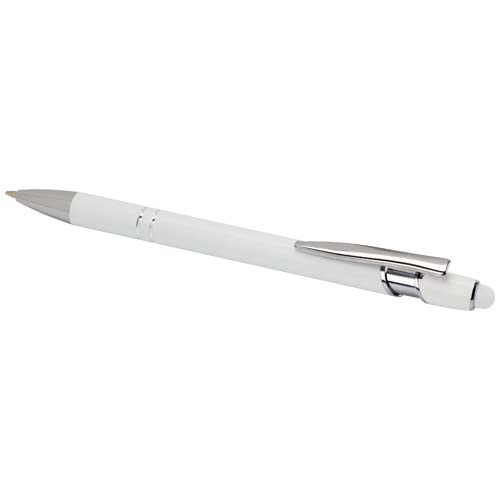 Kish Kugelschreiber mit silbernem Finish  - weiss