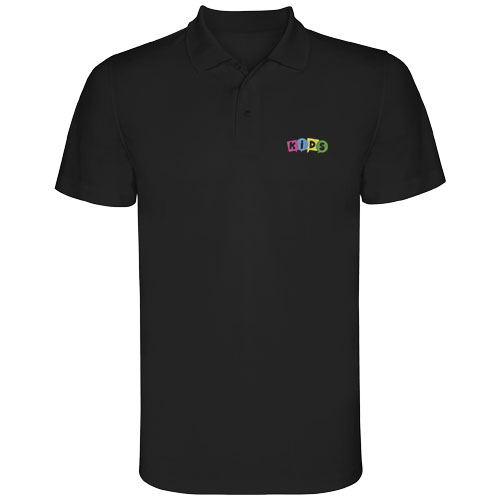 Monzha 150 g/m² Sport Poloshirt für Kinder - schwarz / 4