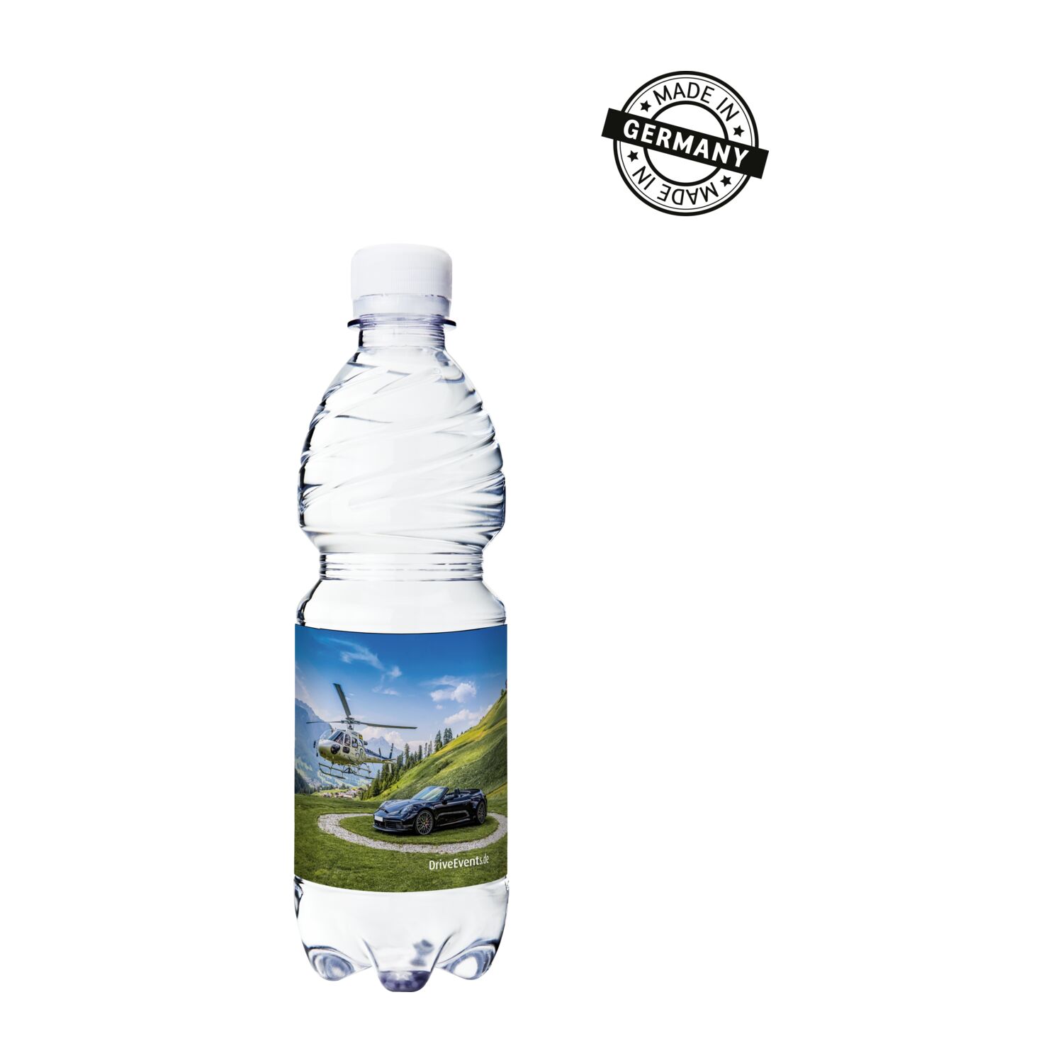 500 ml PromoWater - Mineralwasser, still - Folien-Etikett