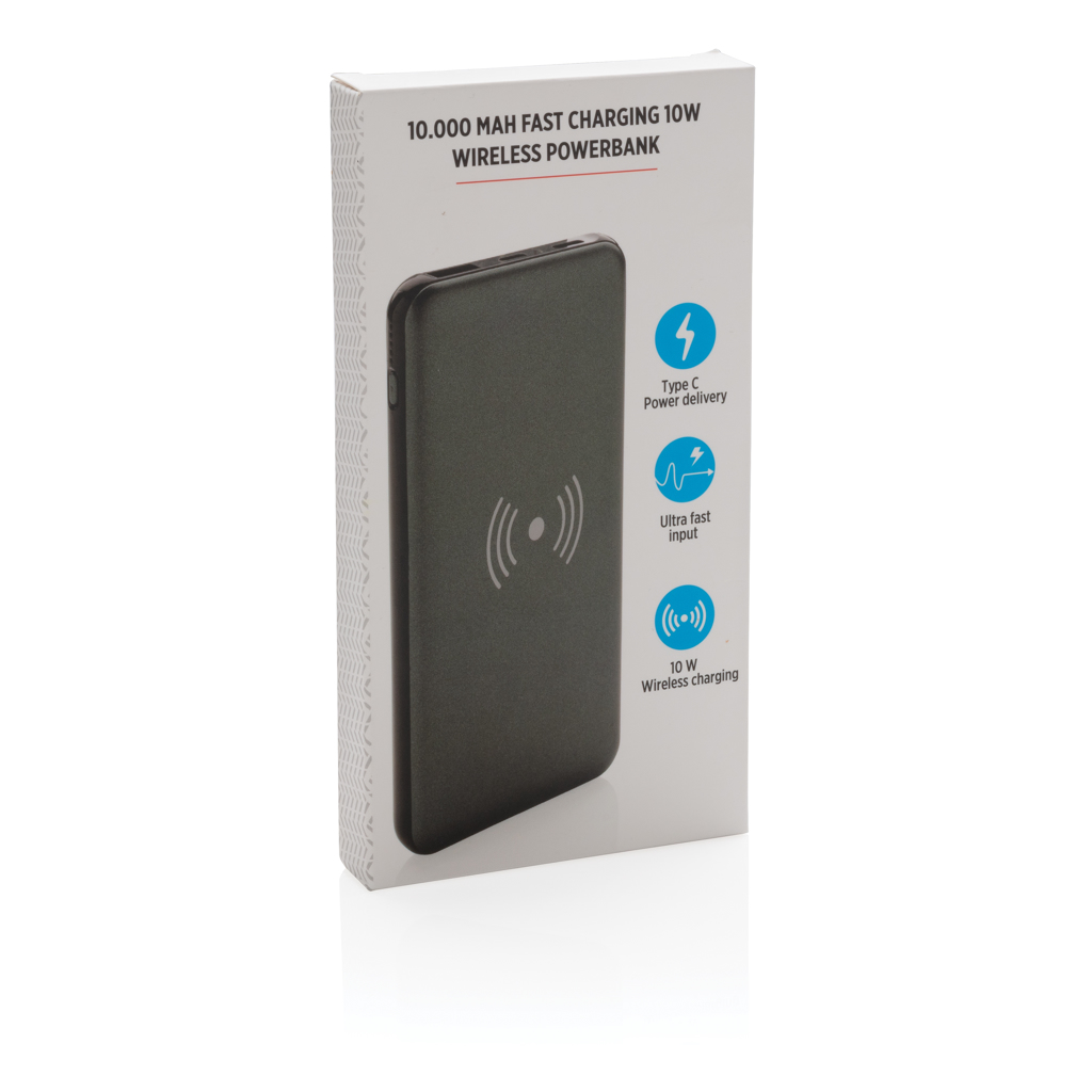 10.000 mAh FastCharging 10W Wireless Powerbank mit PD
