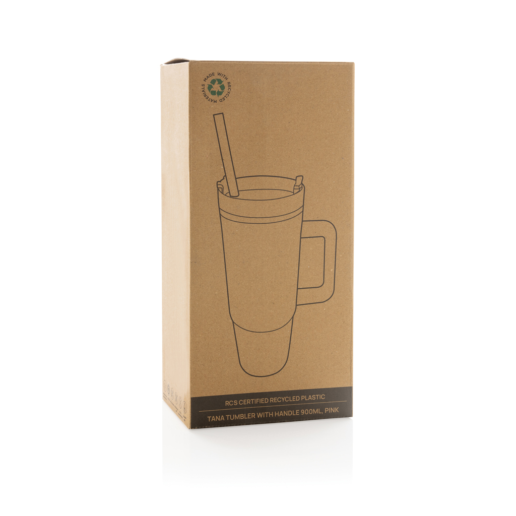 Tana Becher aus RCS recyceltem Kunststoff mit Griff 750ml