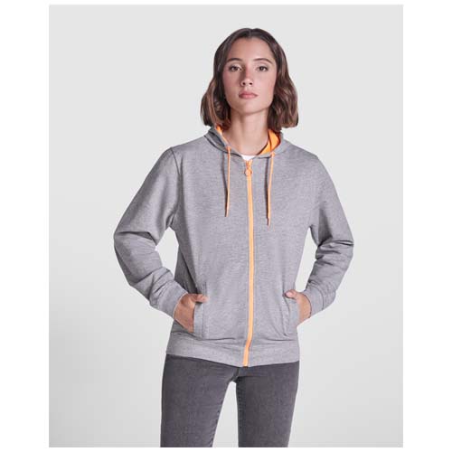 Fuji Kaputzensweatjacke Unisex - schwarz / fluorgelb / S