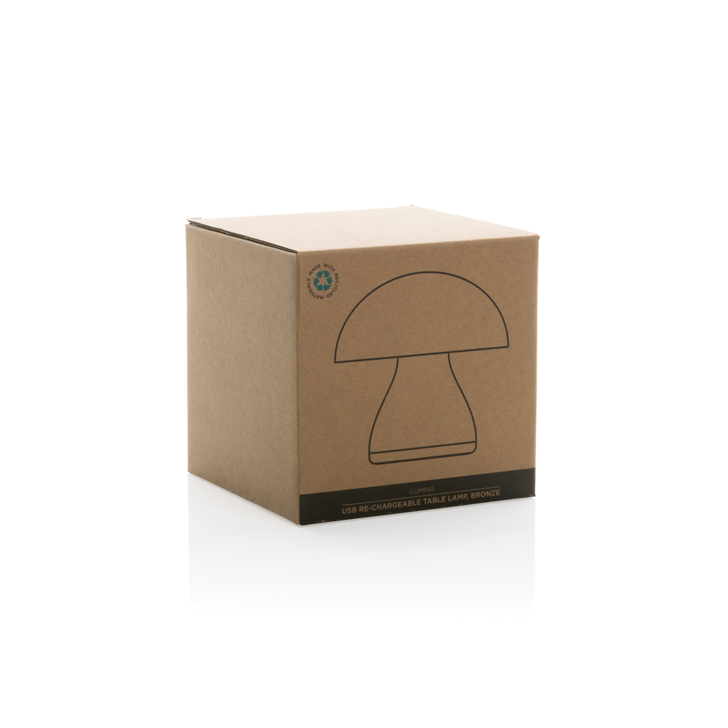 Luming wiederaufladbare USB-Tischlampe aus RCS Kunststoff