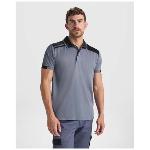 Samurai Kurzärmeliges Poloshirt mit antibakterieller Wirkung, 160 g/m2, unisex  - marineblau / royalblau / S