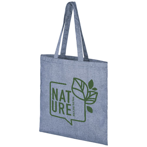 Pheebs 210 g/m² recycelte Tragetasche 7L - heather blau
