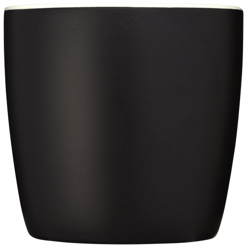 Riviera 340 ml Keramikbecher - schwarz / weiss