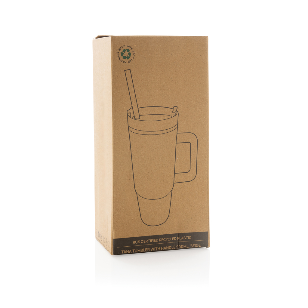 Tana Becher aus RCS recyceltem Kunststoff mit Griff 750ml