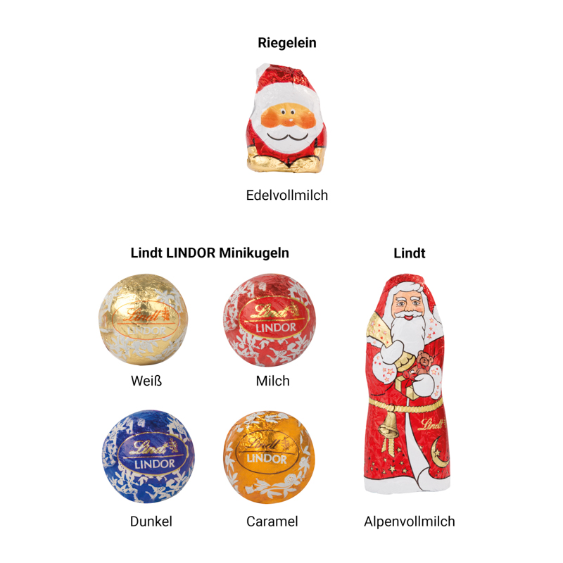Standbodenbox Weihnachten Lindt