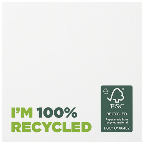 Sticky-Mate® recycelte Haftnotizen 75 x 75 mm - weiss / 25 Seiten