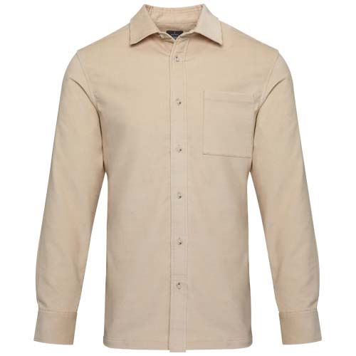 Alum 252 g/m² Hemd aus Cord Unisex - oatmeal / XS