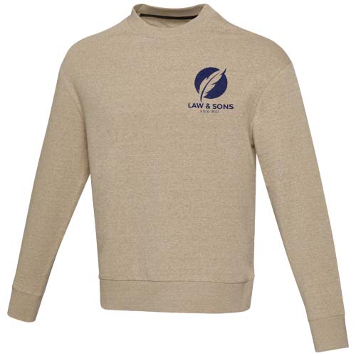 Tin 280 g/m² Unisex Aware™ Pullover mit Rundhalsausschnitt aus recyceltem Material - oatmeal / XS