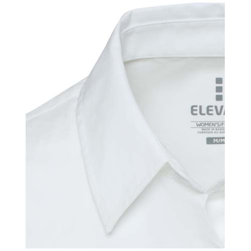 Carnelian 133 g/m² Popeline Bluse - weiss / XS