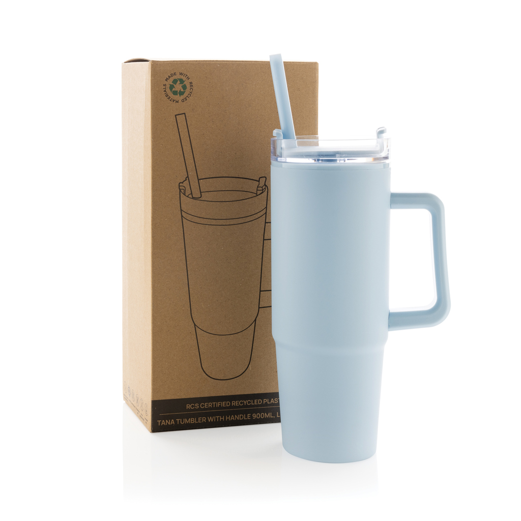 Tana Becher aus RCS recyceltem Kunststoff mit Griff 750ml
