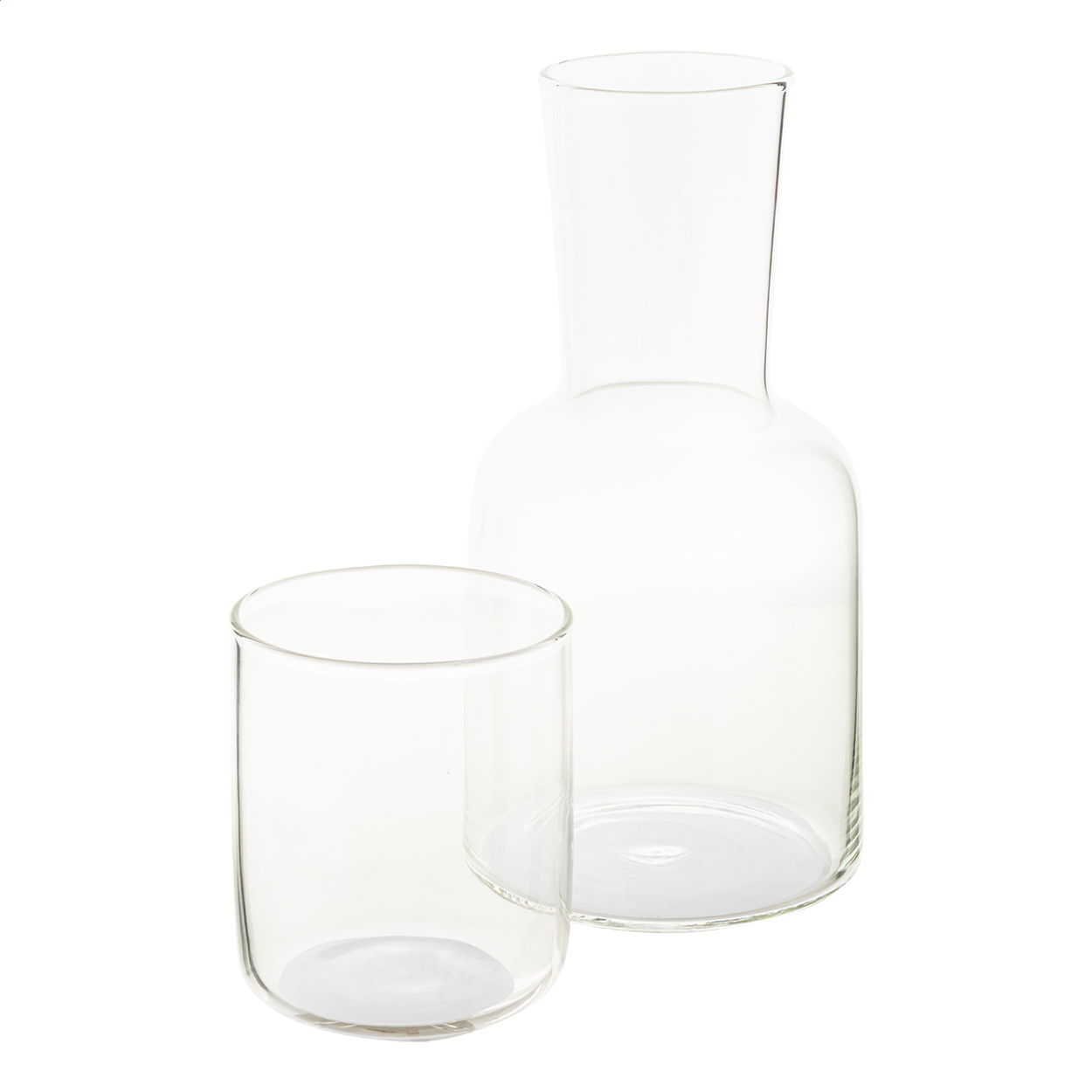 Getränkeset: Karaffe und Glas