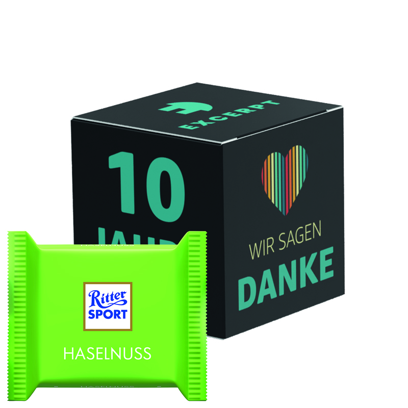 Werbewürfel Ritter SPORT mini