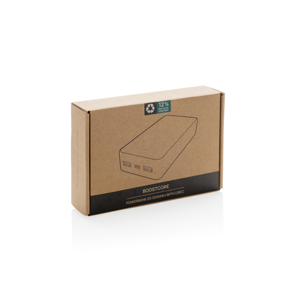 Boostcore 20.000mAh Powerbank aus RCS rec. Kunststoff